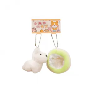 Очаровательный дизайн с питомцами плюшевый кулон с щенками и собачьей лежанкой высота 10см PUDOWRABBIT