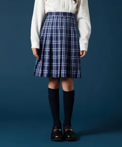 Плиссированная юбка в клетку Avv, цвет Navy