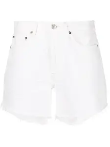 Джинсовые шорты Parker с завышенной талией AGOLDE, белый