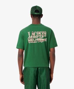 Футболка Ultra Dry Lacoste Golf с графическим принтом на спине