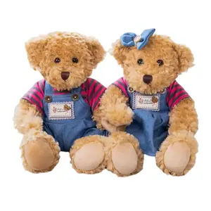 Мягкая и милая пара плюшевых кукол Тедди Беар, высота 30 см, длина 30 см Mise