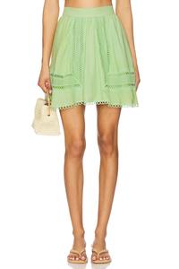 Мини-юбка Celeste Peixoto, matcha latte