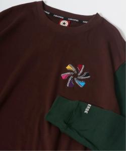 CONVERSE: кроссовки Converse, вышитая вставка на рукаве, толстовка с контрастной отделкой, женская и мужская толстовка.