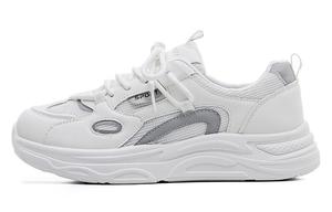 Кроссовки RENBEN Chunky Sneakers Women's Low-top White/gray, белый/серый