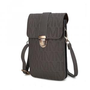 Кошелек для телефона через плечо MKF Collection Ulla Signature XL от Mia K, цвет Charcoal