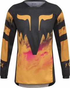 Детская мотокроссовая майка FOX 180 kairos, Yellow/Black