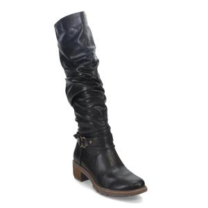 Женские сапоги White Mountain Crammers, черные, с боковой молнией, высокие до колена, LION661