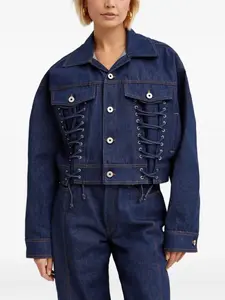 Джинсовая куртка со шнуровкой Jean Paul Gaultier, синий