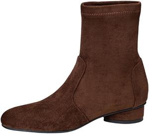 Женские удобные повседневные замшевые ботильоны LYYSKY. Размер соответствует длине подошвы стопы, смотрите таблицу размеров и описание товара. Размеры: US2-US13 / EU32-EU46, Brown(Bk8819)