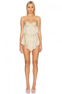 X revolve мини-платье charlene For Love & Lemons, желтый