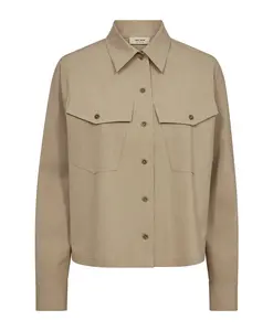 Рубашка с длинными рукавами в кунжутном стиле Mos Mosh, бежевый