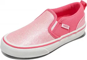 Кеды Vans Asher без шнурков для детей и подростков, розовый