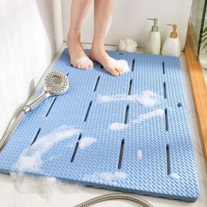 Dajiang Ковер для ванной 85х60 см из непромокаемой пены, нескользящий, для душа и туалета