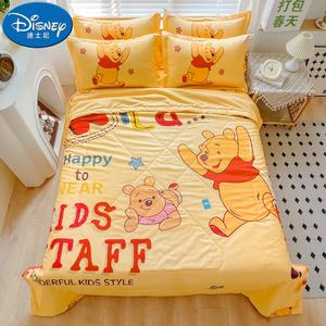 Disney Одеяло летнее 200х230 см, 2 наволочки, хлопок, детское, Винни Пух