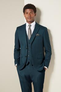 Фактурный пиджак Next, бирюзовый