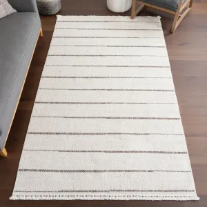 Ковер Aloe Striped Tassels Area Rug nuLOOM, 305x427 см, бежевый
