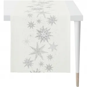 АПЭЛТ скатерть настольная «5843», (1 шт.) Apelt, серебряный/белый