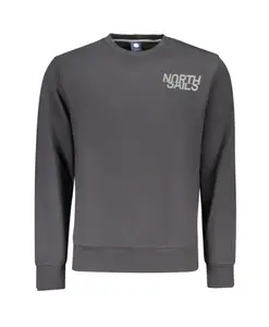 Черная хлопковая толстовка с напечатанным логотипом North Sails, черный
