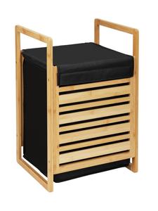 Wenko Корзина для белья 'Ecori' в черном цвете