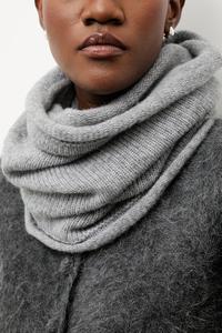 Шарф из мериносовой шерсти Answear.Lab, серый