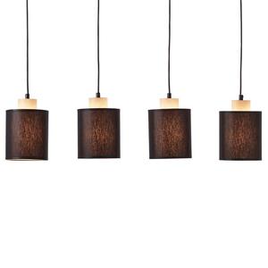 Подвесной светильник Brilliant Vonnie, смешанная ткань/сталь - 4-х ламповый - черный