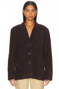 Кожаная куртка Corrine Staud, Espresso