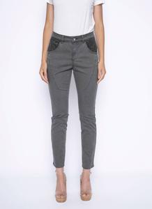 Брюки с кружевными карманами цвета авокадо Picadilly, Avocado Green