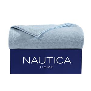 Голубое одеяло Nautica Ripple Cove King, цвет Waterslide Heather B8282