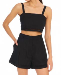Elodie Crop In Black ALLISON NEW YORK