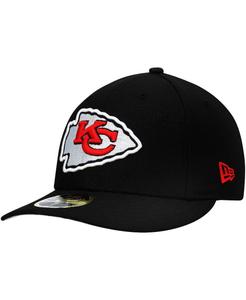 Мужская черная приталенная шляпа Kansas City Chiefs Omaha Low Profile 59Fifty New Era