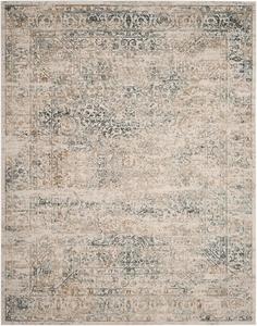 Ковер SAFAVIEH, 244 x 305 см, - коллекция Princeton - большой - Silver & Anthracite, винтажный состаренный дизайн, не линяет и легко чистится, идеально для гостиной, спальни, офиса, столовой (PRN711S)