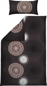 Постельное белье антрацитово-бежевый 1x 135x200 см + 1x 40x80 см REDBEST