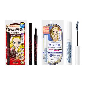 Жидкая подводка для глаз перо водостойкая тушь для ресниц набор несмываемый не размазывается 0,4 мл+6 г KISSME