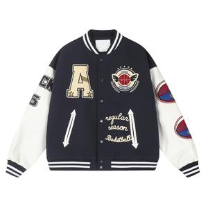 A chock Бейсбольная куртка унисекс, Синий