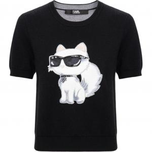 Свитер KARL LAGERFELD SS26 для женщин KARL LAGERFELD / Karl Lagerfeld Jeans, черный