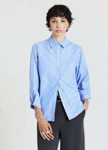 Блуза Calliope A RIGHE DIAGONALI, Var Celeste/Light Blue