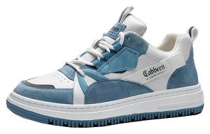 Кеды мужские, обувь для скейтбординга низкая синий/белый Cabbeen