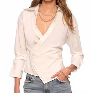 Белая рубашка на пуговицах Heartloom