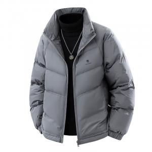 Пуховик Unisex Stand Collar Moderate Others VanCamel, темно-серый