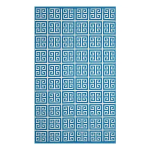 Греческий ковер с рисунком в виде ключевой плитки Montauk Dani Safavieh, мультиколор, 77x122 см