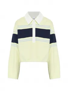 Поло в полоску RE/DONE, желтый