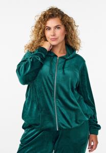 Толстовка Zizzi MIT KAPUZE, Deep Teal/Teal