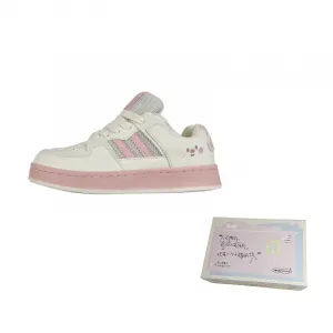 BKAE Износостойкие легкие дышащие лоу-топ скейтерские кроссовки унисекс бежево-розовые, цвет Beige Pink