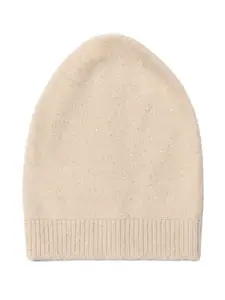 Шапка с отделкой пайетками Fabiana Filippi, нейтральный