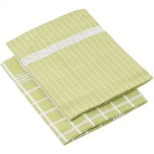 Полотенце для посуды Geschirrtücher, Des. 60056 из 100% переработанных материалов Gözze, Lindgrün