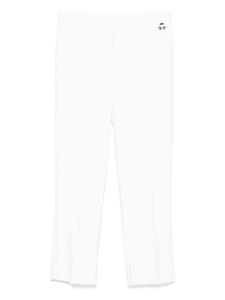 Легкие креповые брюки Elisabetta Franchi, белый