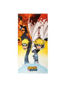 Naruto Банное полотенце Наруто из 100% хлопка, пляжное полотенце 70x140 см оранжевого цвета