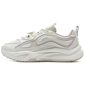 Износостойкое, нескользящее покрытие, низкие повседневные туфли цвета экрю для женщин XTEP, Ecru