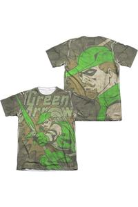 Футболка с коротким рукавом из полиэстера/хлопка для взрослых DC Comics Take Aim (принт спереди/сзади) Gildan, белый