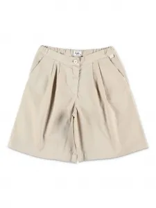 Шорты-бермуды со складками Il Gufo, нейтральный